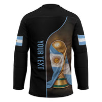 Personalized Argentina Football 2026 Hockey Jersey Trophy Flag Pride Art