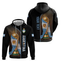 Personalized Argentina Football 2026 Hoodie Trophy Flag Pride Art
