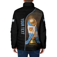 Personalized Argentina Football 2026 Padded Jacket Trophy Flag Pride Art