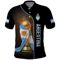 Personalized Argentina Football 2026 Polo Shirt Trophy Flag Pride Art