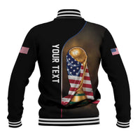 Personalized USA Football 2026 Baseball Jacket Trophy Flag Pride Art