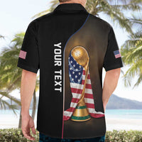 Personalized USA Football 2026 Hawaiian Shirt Trophy Flag Pride Art