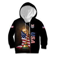 Personalized USA Football 2026 Kid Hoodie Trophy Flag Pride Art