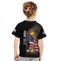 Personalized USA Football 2026 Kid T Shirt Trophy Flag Pride Art