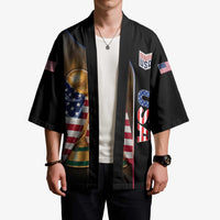 Personalized USA Football 2026 Kimono Trophy Flag Pride Art