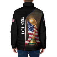 Personalized USA Football 2026 Padded Jacket Trophy Flag Pride Art