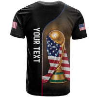 Personalized USA Football 2026 T Shirt Trophy Flag Pride Art
