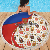 Russian Doll Beach Blanket Flag Color Style No1 - Wonder Print Shop