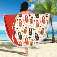 Russian Doll Beach Blanket Flag Color Style No1 - Wonder Print Shop