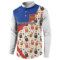 Russian Doll Button Sweatshirt Flag Color Style No1 - Wonder Print Shop