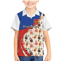 Russian Doll Family Matching Mermaid Dress and Hawaiian Shirt Flag Color Style No1 - Wonder Print Shop