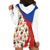 Russian Doll Hoodie Dress Flag Color Style No1 - Wonder Print Shop