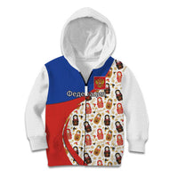 Russian Doll Kid Hoodie Flag Color Style No1 - Wonder Print Shop