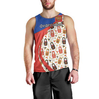 Russian Doll Men Tank Top Flag Color Style No1 - Wonder Print Shop