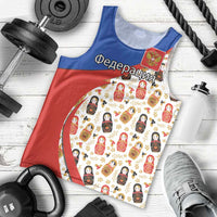Russian Doll Men Tank Top Flag Color Style No1 - Wonder Print Shop