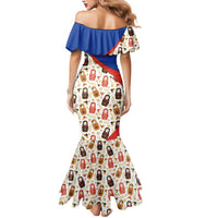 Russian Doll Mermaid Dress Flag Color Style No1 - Wonder Print Shop