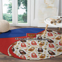 Russian Doll Round Carpet Flag Color Style No1 - Wonder Print Shop
