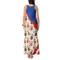 Russian Doll Tank Maxi Dress Flag Color Style No1 - Wonder Print Shop