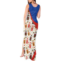 Russian Doll Tank Maxi Dress Flag Color Style No1 - Wonder Print Shop