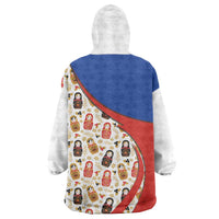 Russian Doll Wearable Blanket Hoodie Flag Color Style No1 - Wonder Print Shop