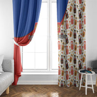 Russian Doll Window Curtain Flag Color Style No1 - Wonder Print Shop