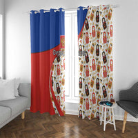 Russian Doll Window Curtain Flag Color Style No1 - Wonder Print Shop