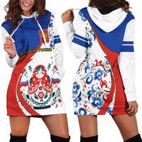 Matryoshka Doll Hoodie Dress Flag Color Style No2 - Wonder Print Shop