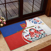 Matryoshka Doll Rubber Doormat Flag Color Style No2 - Wonder Print Shop