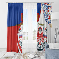 Matryoshka Doll Window Curtain Flag Color Style No2 - Wonder Print Shop