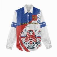 Matryoshka Doll Women Casual Shirt Flag Color Style No2 - Wonder Print Shop