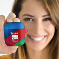 Italy Liguria AirPods Case Emblem With Flag Style - Wonder Print Shop