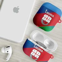 Italy Liguria AirPods Case Emblem With Flag Style - Wonder Print Shop