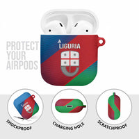 Italy Liguria AirPods Case Emblem With Flag Style - Wonder Print Shop