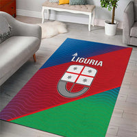 Italy Liguria Area Rug Emblem With Flag Style - Wonder Print Shop