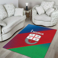 Italy Liguria Area Rug Emblem With Flag Style - Wonder Print Shop