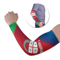Italy Liguria Arm Sleeves Emblem With Flag Style - Wonder Print Shop