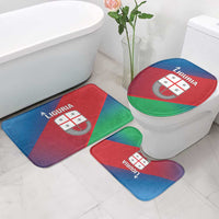 Italy Liguria Bathroom Set Emblem With Flag Style - Wonder Print Shop
