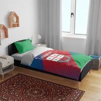 Italy Liguria Bedding Set Emblem With Flag Style - Wonder Print Shop