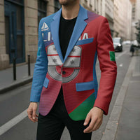 Italy Liguria Blazer Emblem With Flag Style - Wonder Print Shop