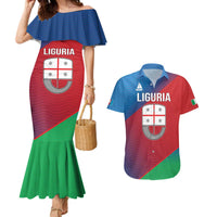 Italy Liguria Couples Matching Mermaid Dress and Hawaiian Shirt Emblem With Flag Style LT19