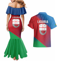 Italy Liguria Couples Matching Mermaid Dress and Hawaiian Shirt Emblem With Flag Style LT19