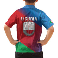 Italy Liguria Family Matching Long Sleeve Bodycon Dress and Hawaiian Shirt Emblem With Flag Style LT19