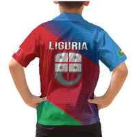 Italy Liguria Family Matching Mermaid Dress and Hawaiian Shirt Emblem With Flag Style LT19