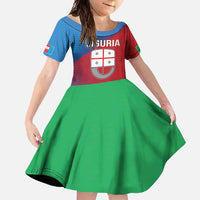 Italy Liguria Family Matching Mermaid Dress and Hawaiian Shirt Emblem With Flag Style LT19