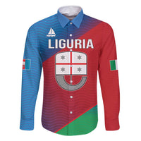 Italy Liguria Family Matching Off Shoulder Maxi Dress and Hawaiian Shirt Emblem With Flag Style LT19