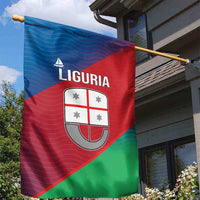 Italy Liguria Garden Flag Emblem With Flag Style - Wonder Print Shop