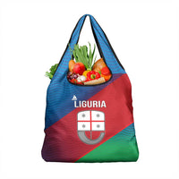 Italy Liguria Grocery Bag Emblem With Flag Style - Wonder Print Shop