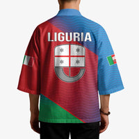 Italy Liguria Kimono Emblem With Flag Style - Wonder Print Shop