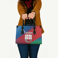 Italy Liguria Leather Bag Emblem With Flag Style - Wonder Print Shop