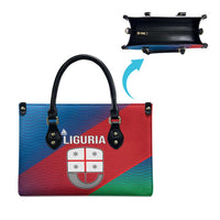 Italy Liguria Leather Bag Emblem With Flag Style - Wonder Print Shop